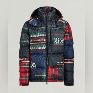 Polo Ralph Lauren The Gorham Patchwork Print Down Jacket